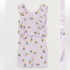 H&M Flounced Lemon Print 🍋 Romper